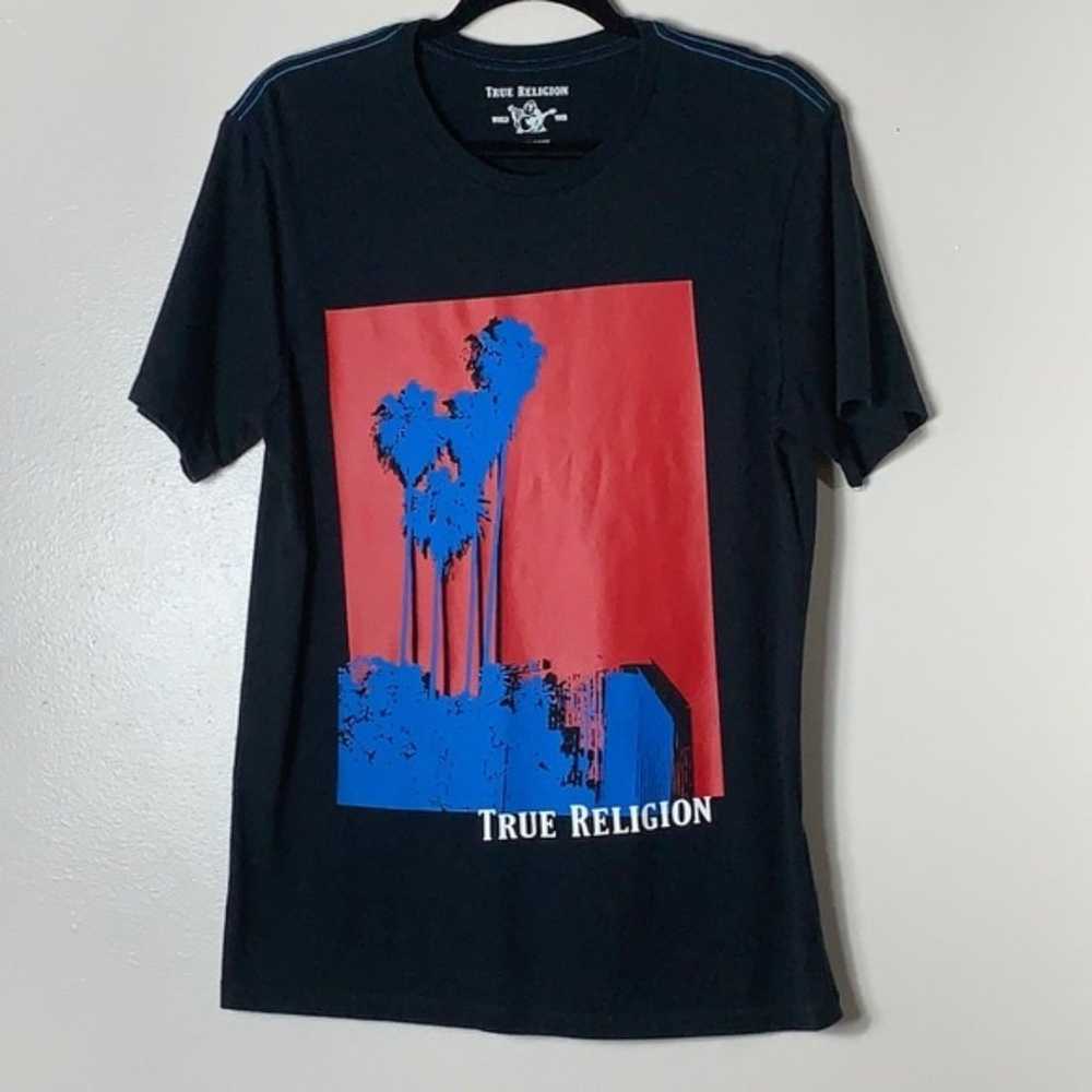 True Religion Black Short Sleeves Men's Graphic T… - image 2