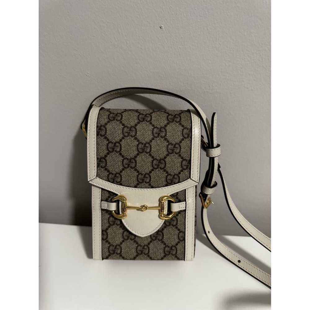 Gucci Horsebit 1955 Vertical leather crossbody bag - image 2