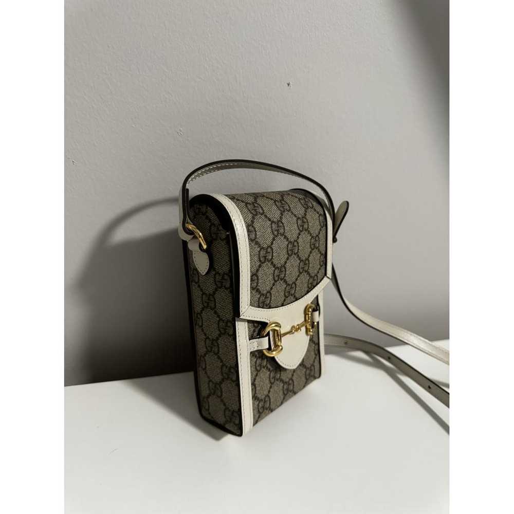 Gucci Horsebit 1955 Vertical leather crossbody bag - image 3