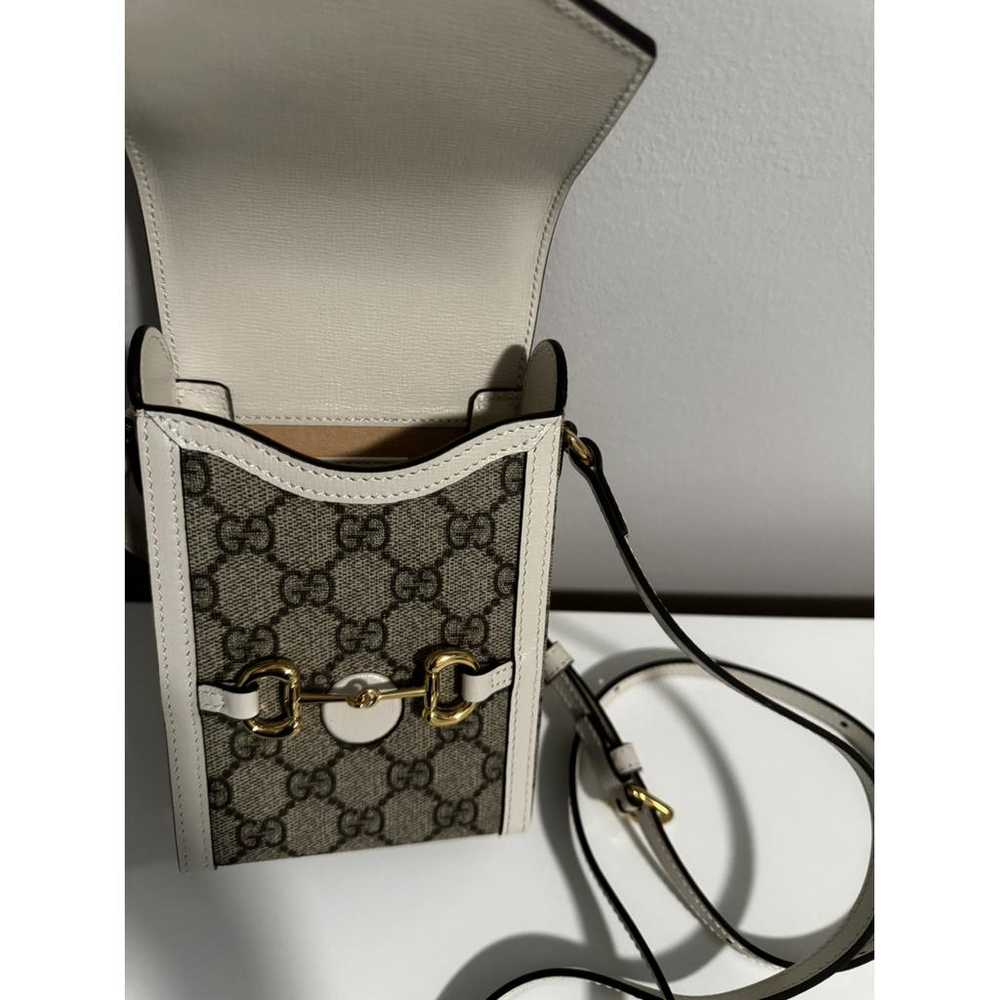 Gucci Horsebit 1955 Vertical leather crossbody bag - image 6