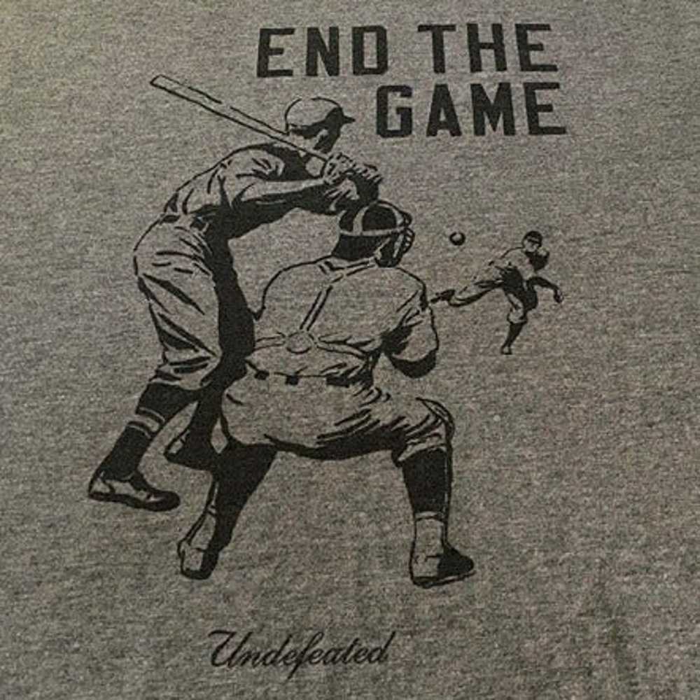 Undefeated Jersey Grey T Shirt 'End The Game' XL - image 1