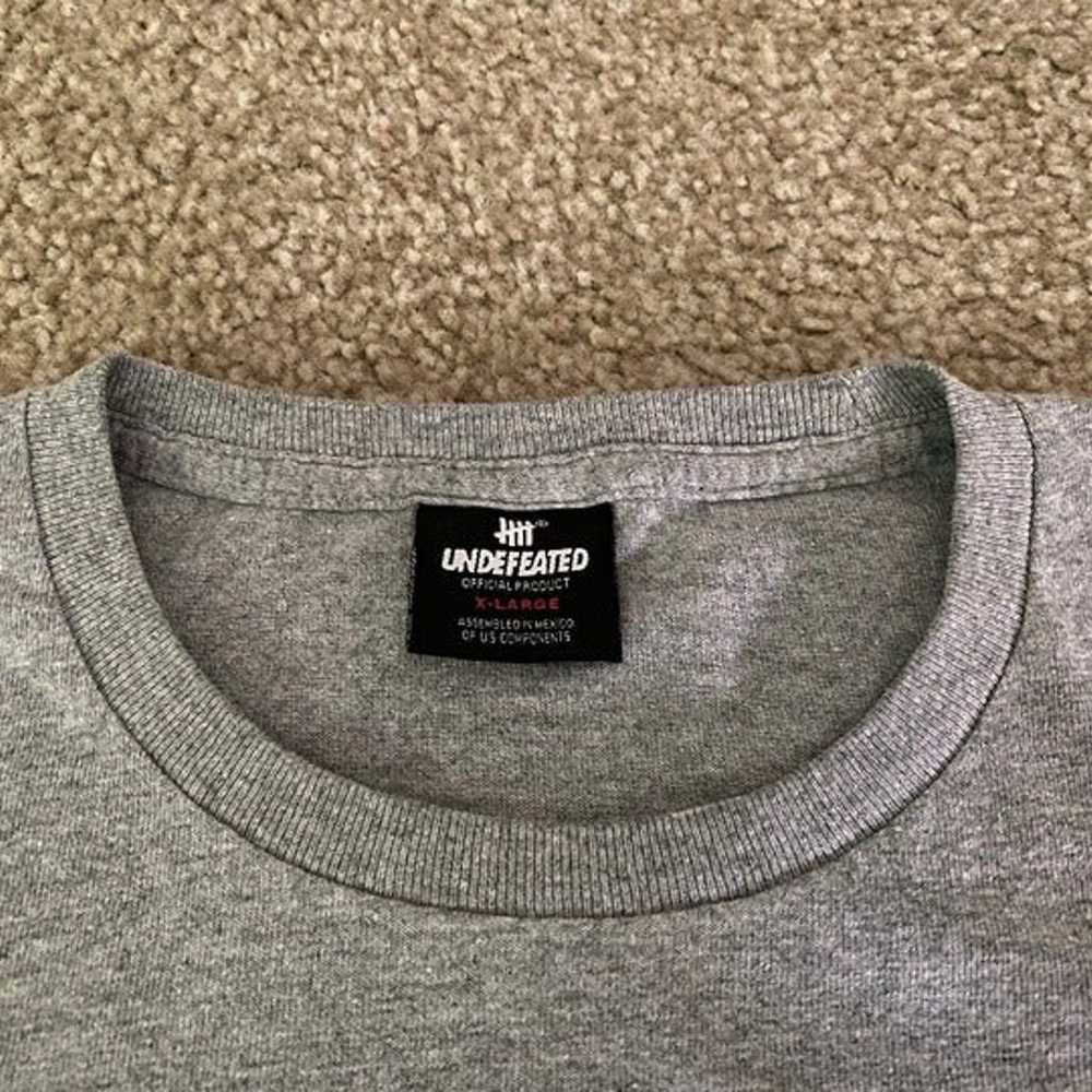 Undefeated Jersey Grey T Shirt 'End The Game' XL - image 4
