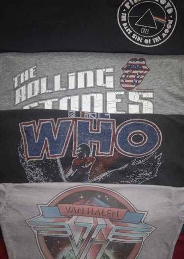 Band Tees Rolling Stones The Who Pink Floyd Van Ha