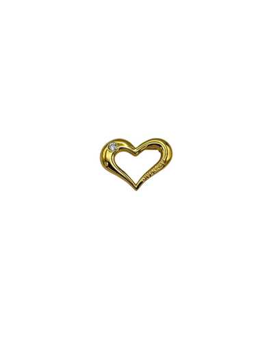 Givenchy Open Heart Brooch Rhinestone Embellishmen