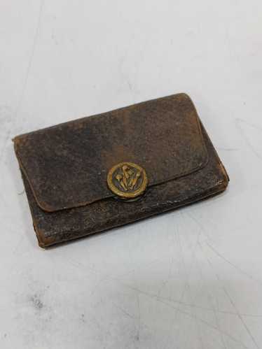 Vintage Small Brown Leather Coin Wallet