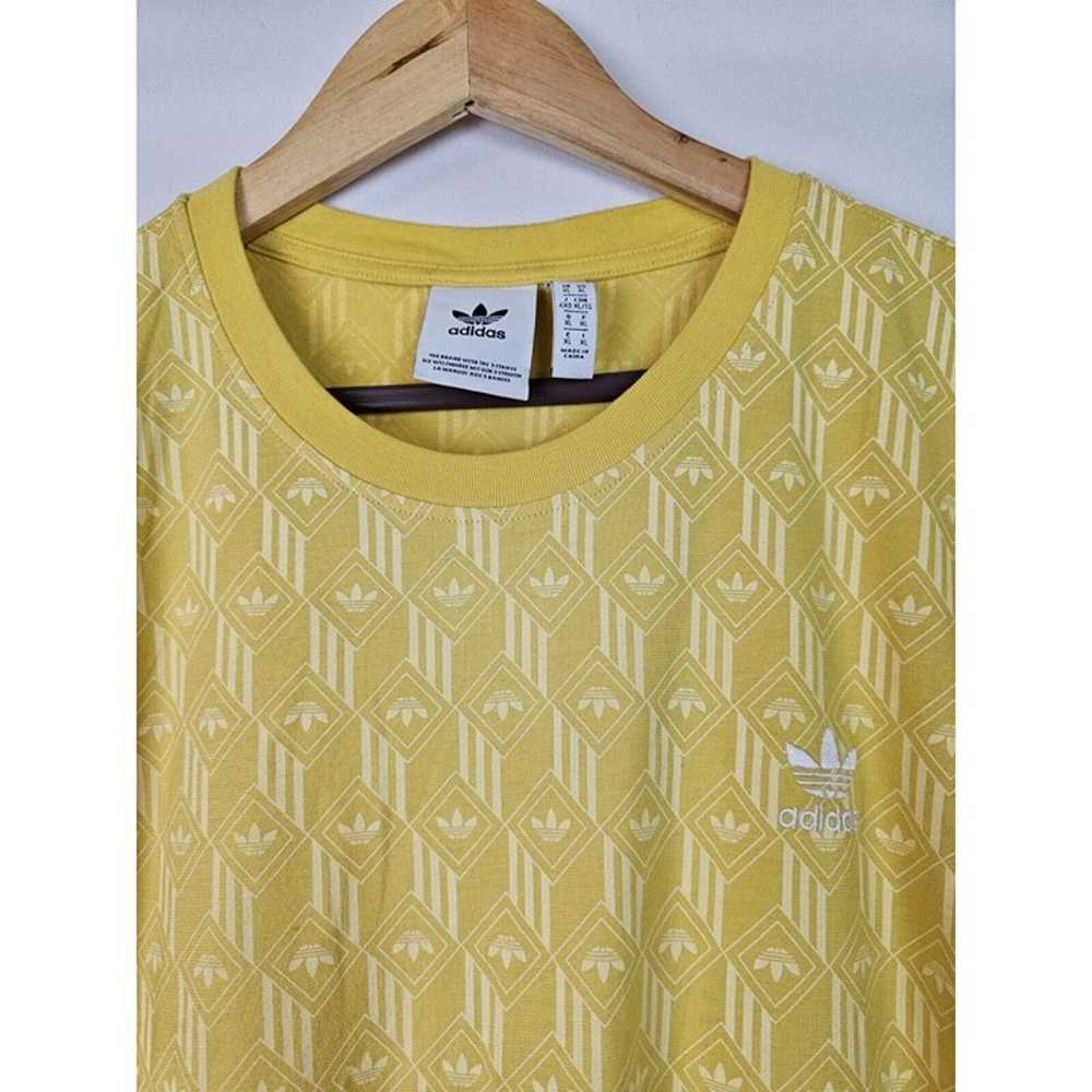 Adidas Men's Shirt Size XL Mono AOP Yellow Short … - image 2