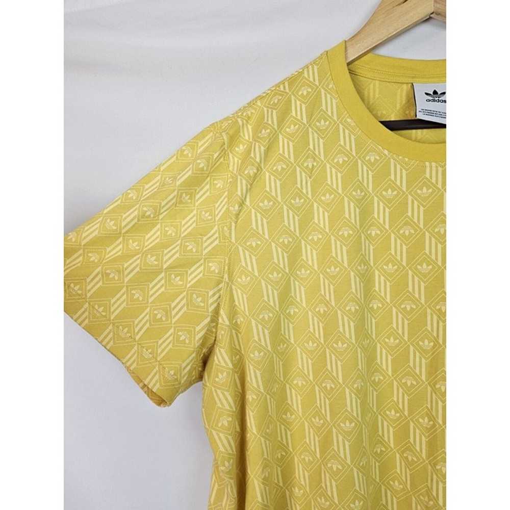 Adidas Men's Shirt Size XL Mono AOP Yellow Short … - image 5