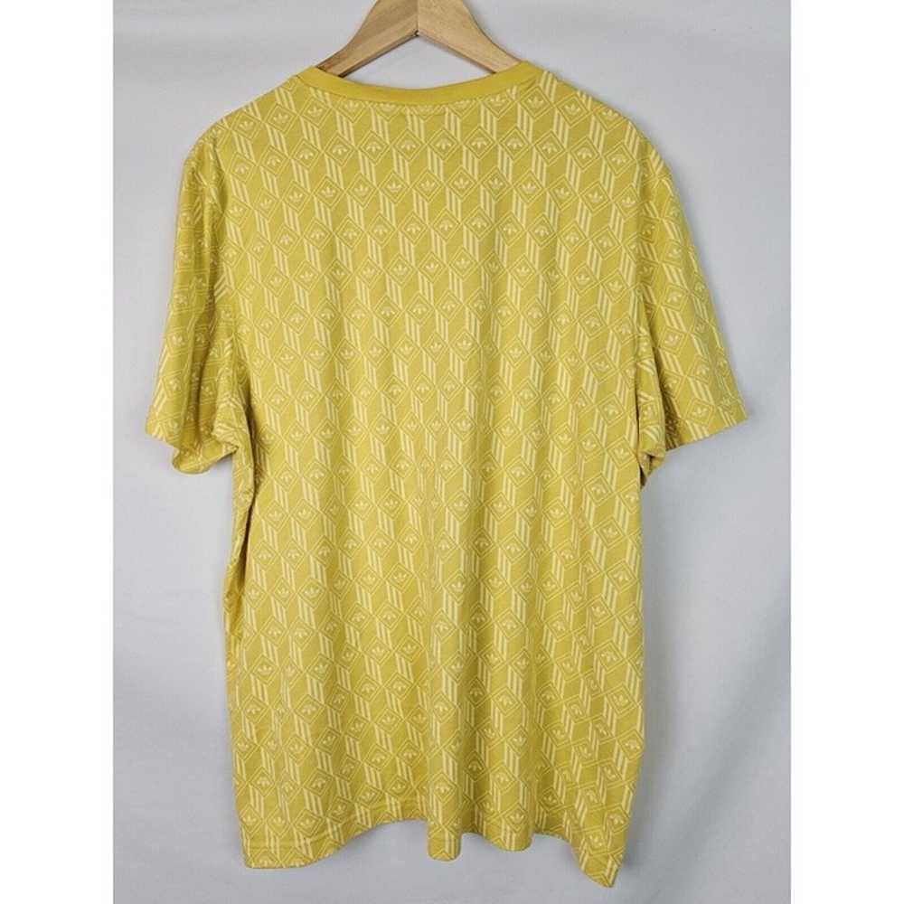 Adidas Men's Shirt Size XL Mono AOP Yellow Short … - image 8