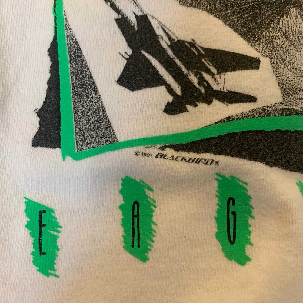 Vintage 1991 Blackbird F-15 Eagle Oneita T-Shirt … - image 8