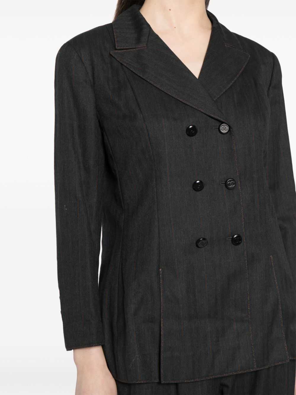 CHANEL Pre-Owned 1998 double-breasted wool suit -… - image 5