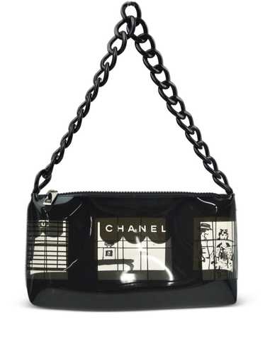 CHANEL Pre-Owned 2003 Window-print shoulder bag -… - image 1