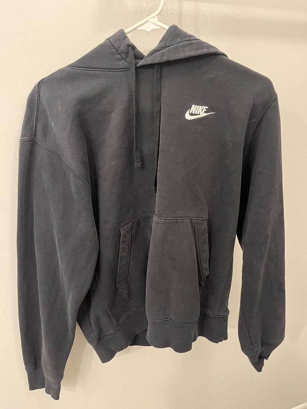 Nike × Streetwear washed black nike hoodie - image 3