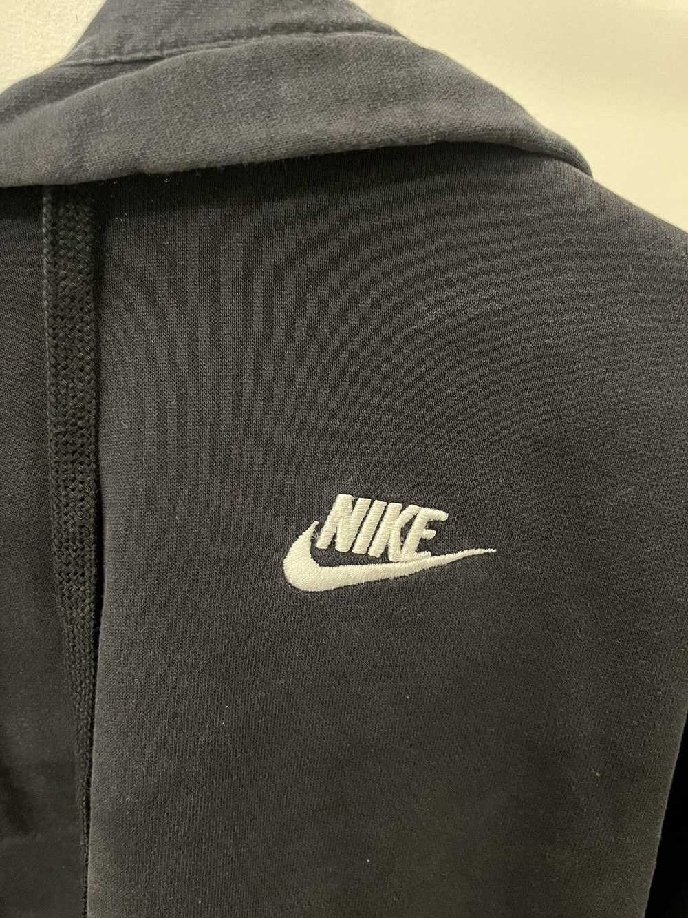 Nike × Streetwear washed black nike hoodie - image 4