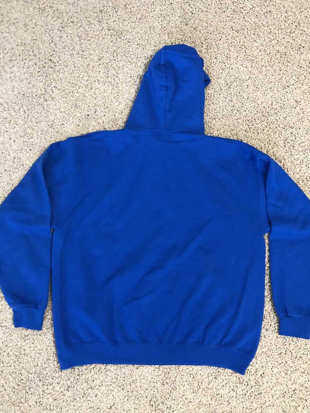 Streetwear Half evil blue hoodie - image 4