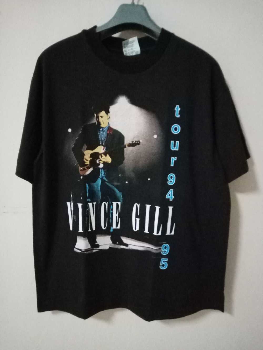 Tour Tee × Vintage Vintage 90s Vince Gill Tour 19… - image 1