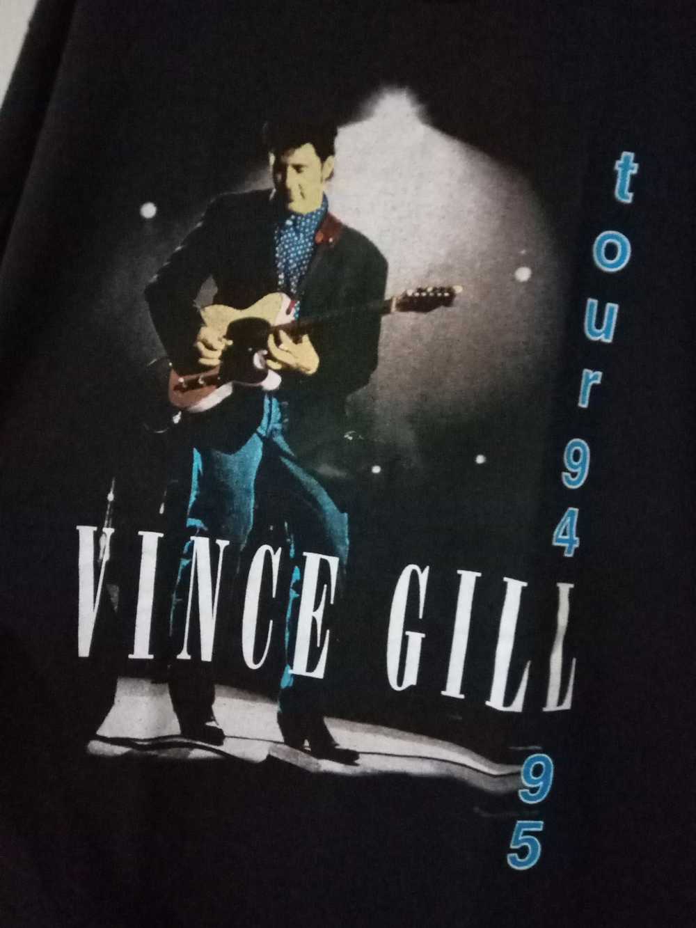 Tour Tee × Vintage Vintage 90s Vince Gill Tour 19… - image 3