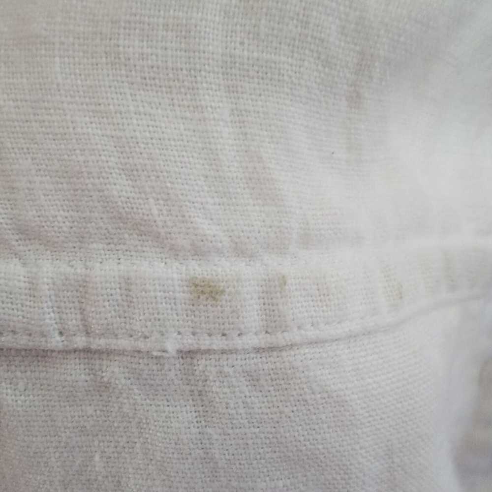 Flax Womens Medium White Linen Lightweight Jacket… - image 7