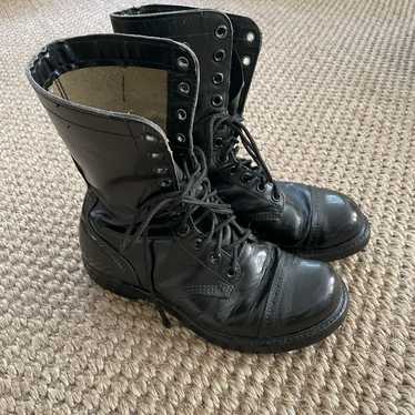 Corcoran Corcoran 975 Black Leather Combat Boots P