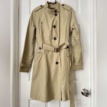 Cole Haan fit and flare khakis trench coat size M