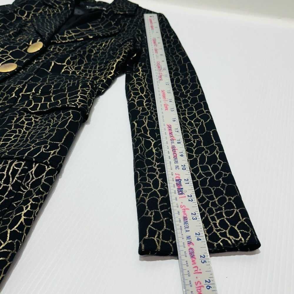 Cache Contour Collection Long Coat Black Gold But… - image 10