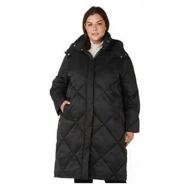 Dex Plus Longline Quilted Hooded Puffer 2X