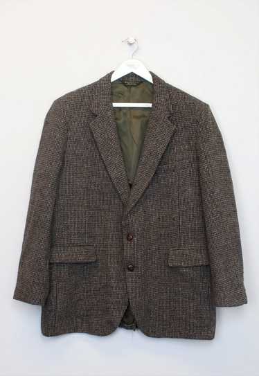 Vintage American Harris Tweed jacket in brown. Bes