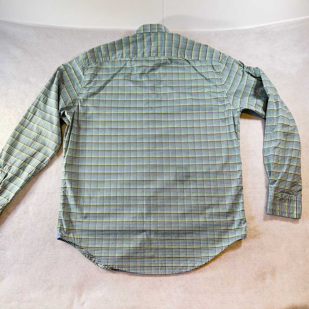 Hartford Hartford Button Shirt Blue Green Check w… - image 6