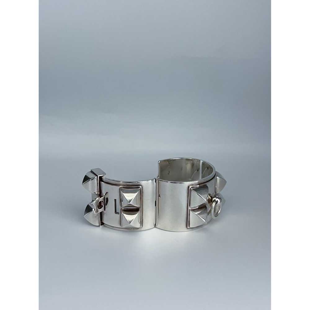 Hermès Collier de chien silver bracelet - image 2