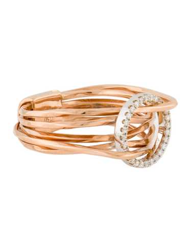 Ring Rhodium-Plated 18K White Gold & 18K Rose Gold - image 1