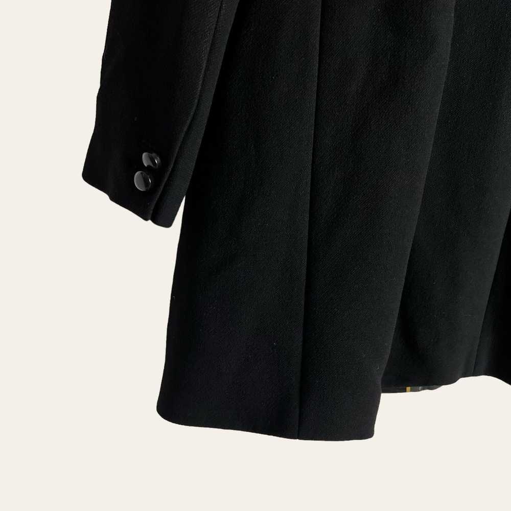 J.Crew Carlin Double Cloth Black Wool Coat Size 10 - image 11