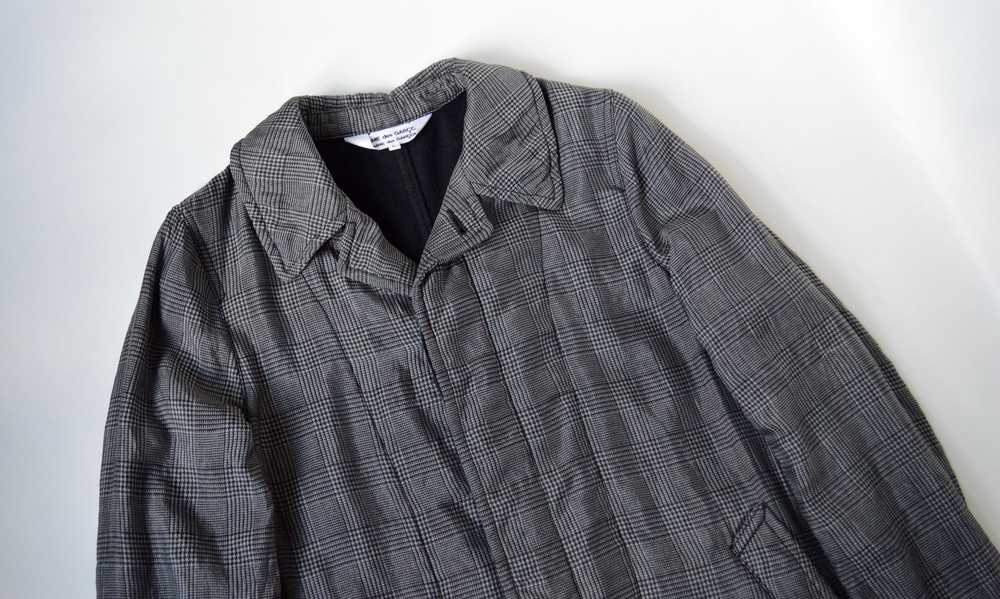 Comme des Garcons A/W 09 Houndstooth Silk Overcoat - image 3