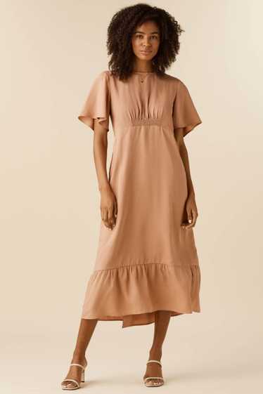 VETTA The Flutter Sleeve Wrap Dress