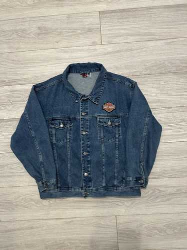 Denim Jacket × Harley Davidson × Vintage Vintage H