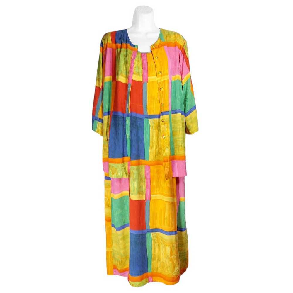 Jams World Vintage Jill Maxi Dress with Button Fr… - image 2