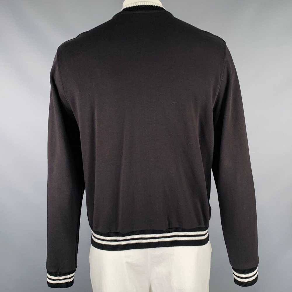 Dries Van Noten Black White Cotton Zip Up Jacket - image 4