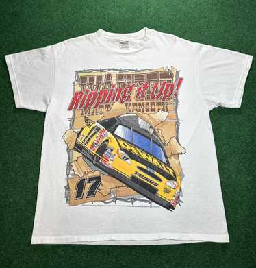 Vintage y2k deadstock nascar popular aop tee shirt