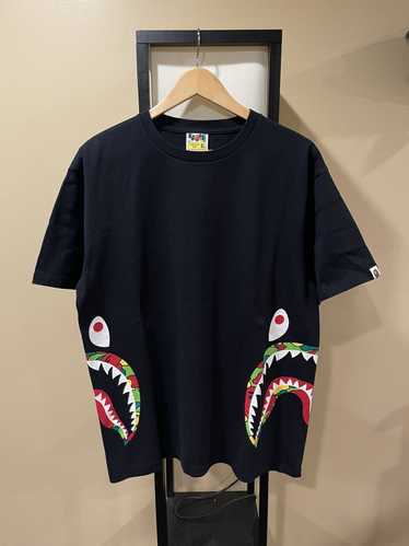 Bape side shark camo s s Tee - Gem