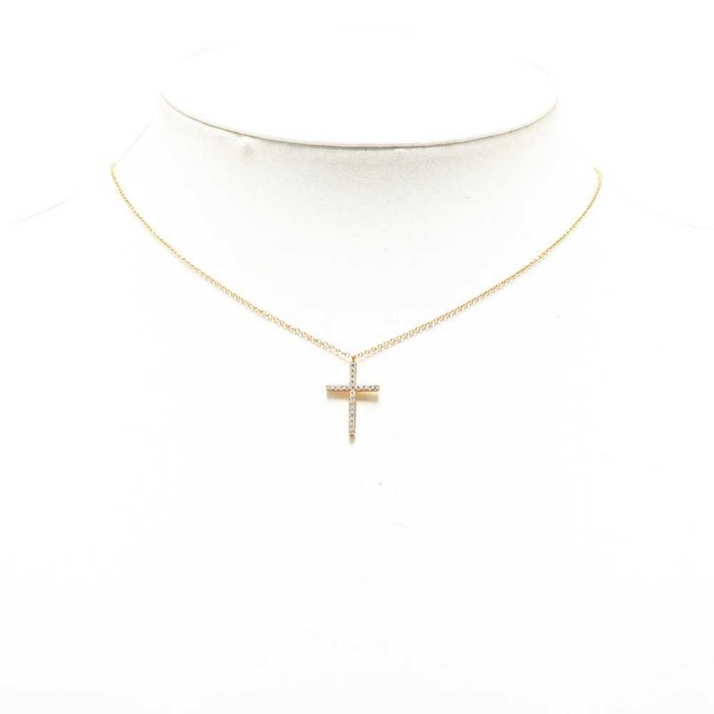 Tiffany & Co. Tiffany Cross Rhinestone Necklace K… - image 7