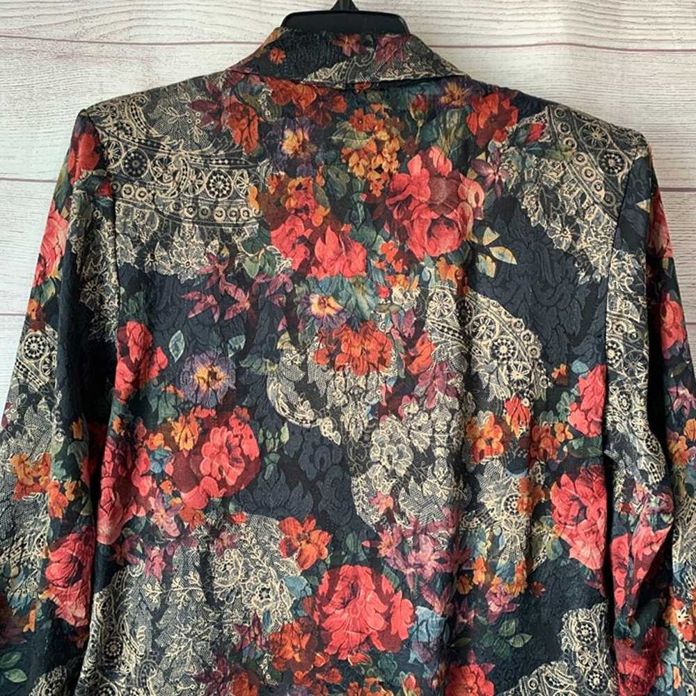 Samantha David Vintage Floral Blazer Jacket Mixed… - image 6
