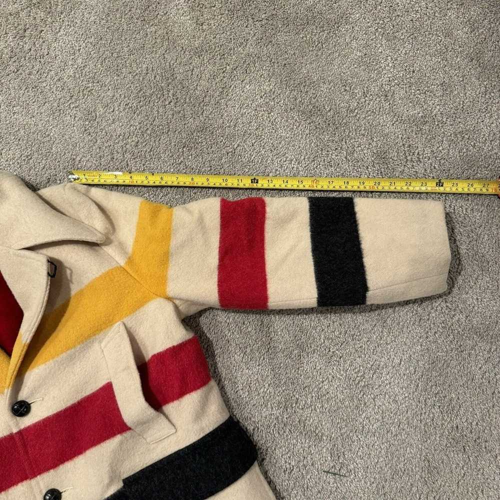 Vintage Hudson Bay Woolrich Striped Blanket Jacke… - image 5