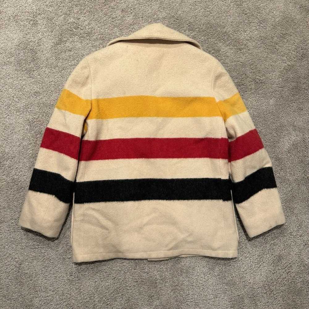 Vintage Hudson Bay Woolrich Striped Blanket Jacke… - image 6