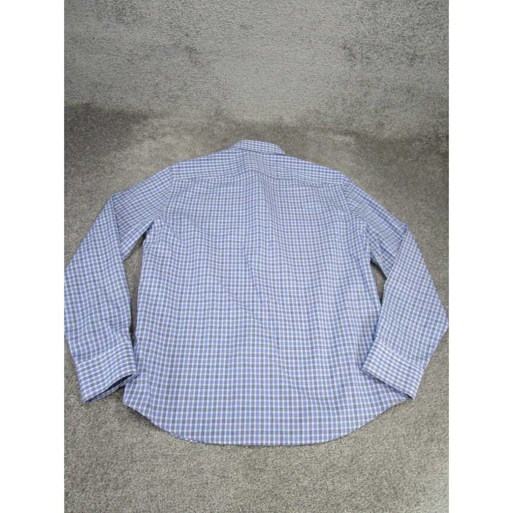 UNTUCKit Untuckit Shirt Mens Large Cotton Blue Ch… - image 3