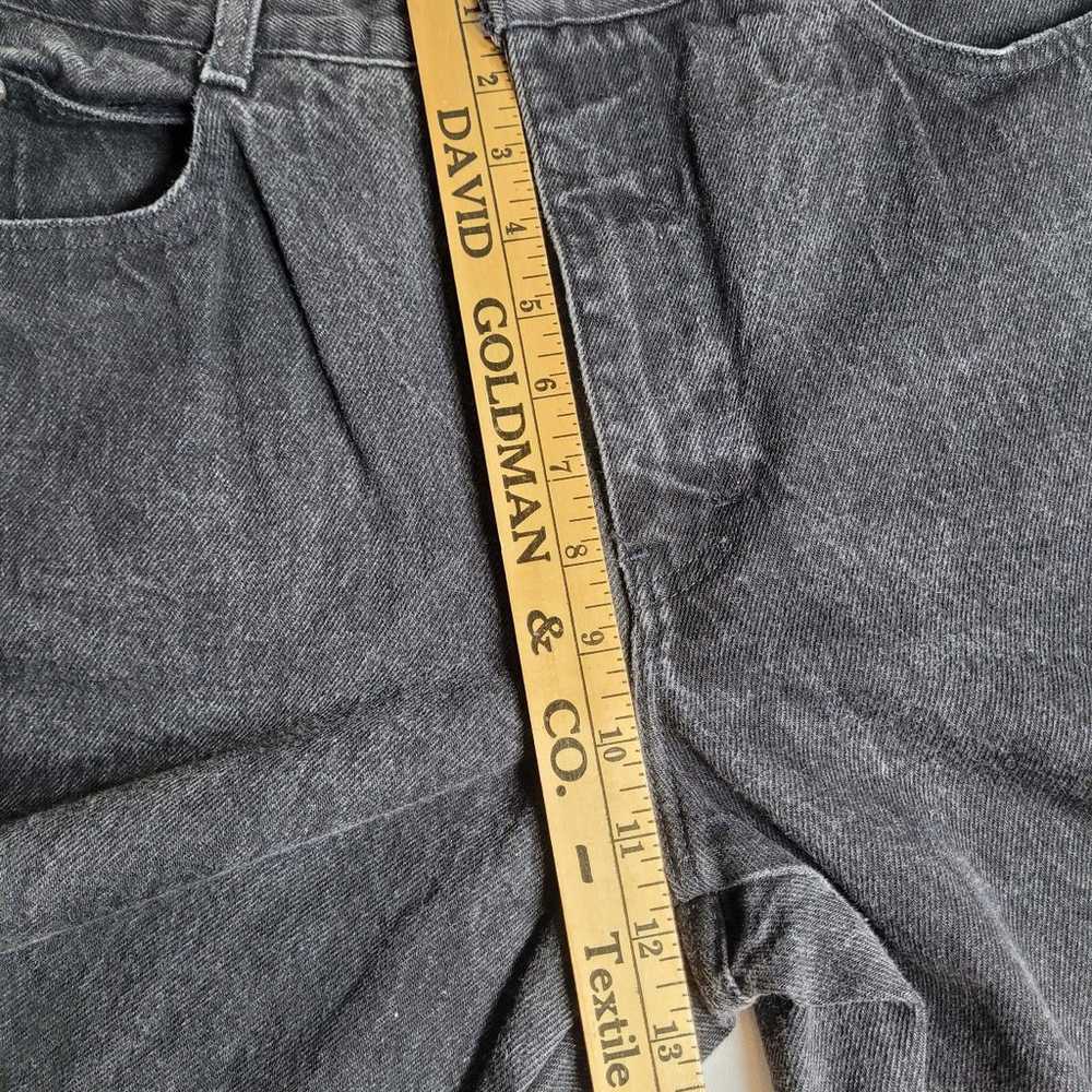 Gitano 90s Y2K Black Thick Denim Jeans sz 14 Short - image 10