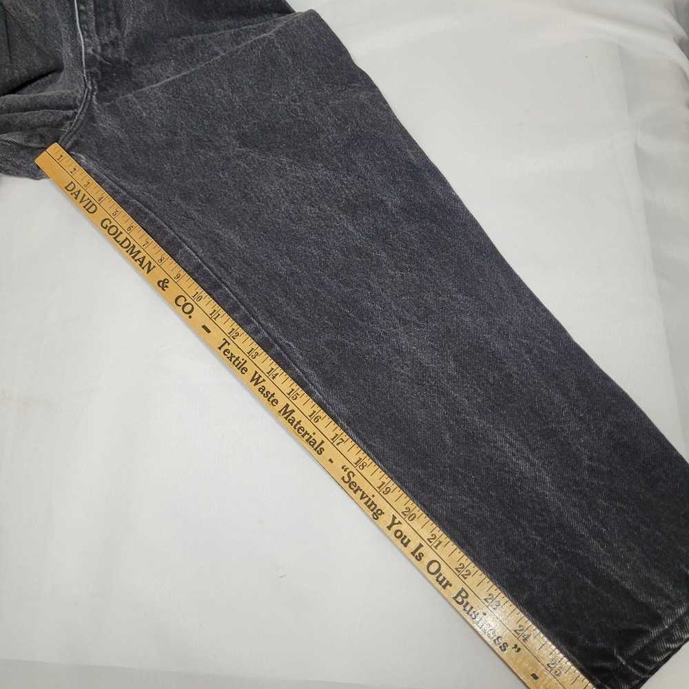 Gitano 90s Y2K Black Thick Denim Jeans sz 14 Short - image 11