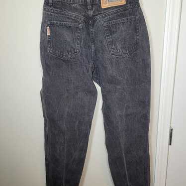 Gitano 90s Y2K Black Thick Denim Jeans sz 14 Short - image 1