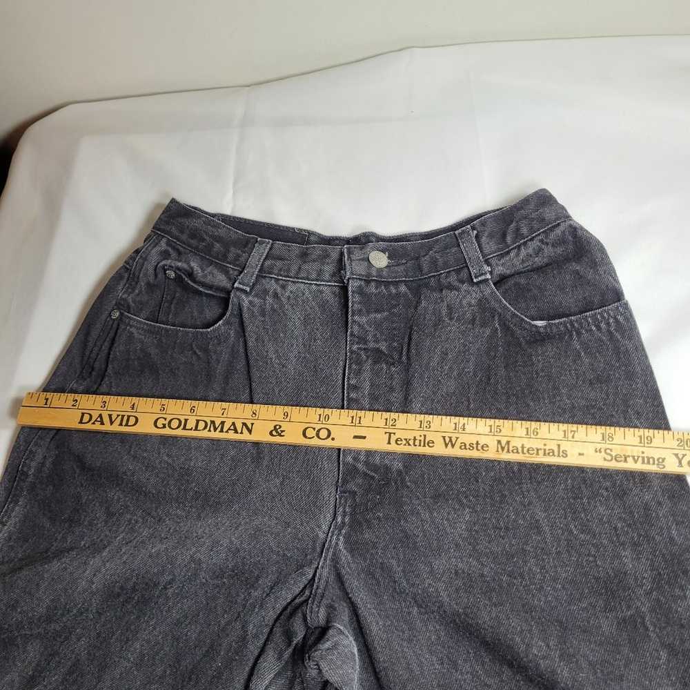 Gitano 90s Y2K Black Thick Denim Jeans sz 14 Short - image 9