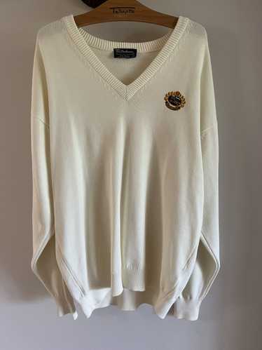 Burberry 80s Burberrys V-Neck Knit Sweater