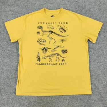 Vintage Jurassic World Shirt Men's Large Yellow J… - image 1