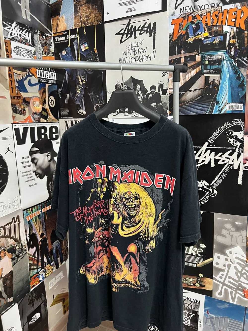 Iron Maiden × Rock T Shirt × Vintage Vintage Iron… - image 1