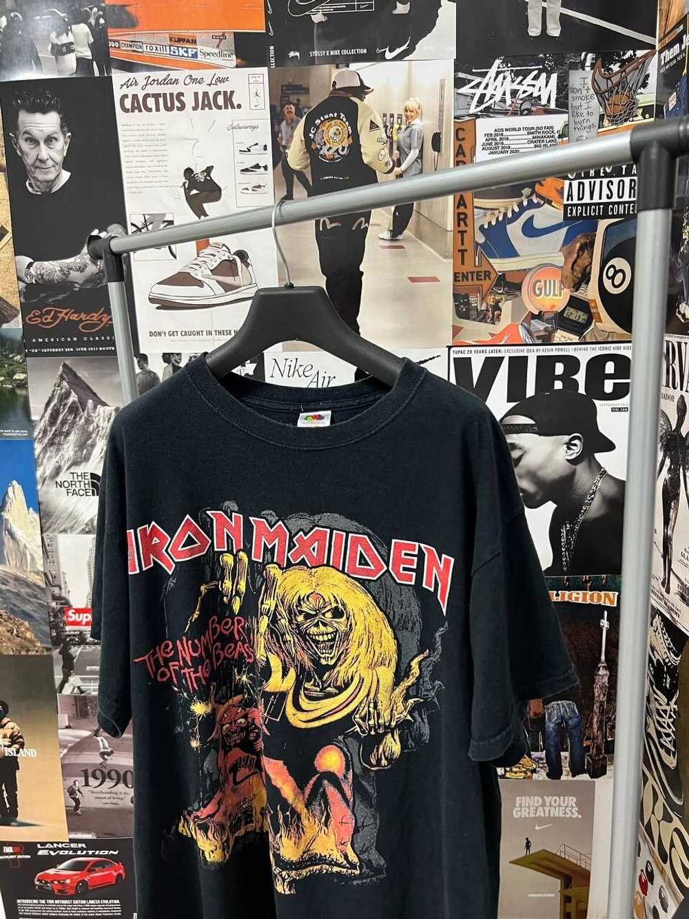 Iron Maiden × Rock T Shirt × Vintage Vintage Iron… - image 2